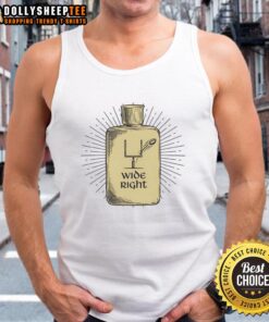 Happy wide right holy water tank top design featuring vibrant colors and a playful graphic for casual wear.