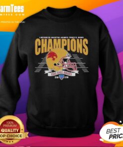 Alt Text: Texas State Bobcats Football Champions sweatshirt celebrating the Hot 2026 Armed Forces Bowl victory.