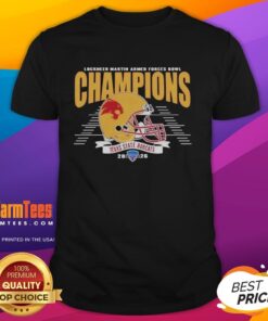 Alt Text: Hot 2026 Armed Forces Bowl Texas State Bobcats Football Champions T-Shirt showcasing team pride and victory.