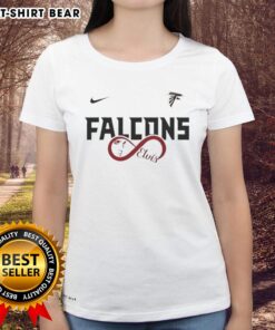 Hot Atlanta Falcons NFL Elvis Presley Loves You fan ladies tee in vibrant colors, perfect for stylish game day outfits.