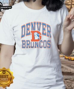 Stylish Hot Denver Broncos Arch Ladies Tee featuring team colors and logo, perfect for game day and casual wear.