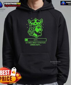 8-bit hoodie featuring Hot Ethelred, the Status Unready King of the English, in a vibrant pixel art design.
