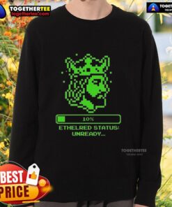 8-bit sweatshirt featuring Hot Ethelred, the Unready King of the English, perfect for retro gaming and history lovers.