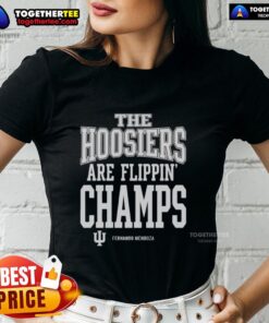 Hot Fernando Mendoza Indiana Hoosiers Football Flippin Champs signature ladies tee in vibrant colors.