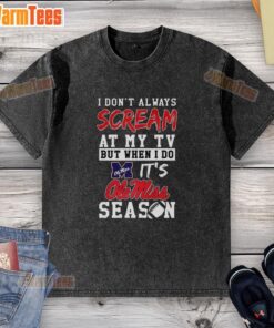 Alt Text: Ol Miss Rebels NCAA football lover t-shirt, perfect for fans who passionately cheer at games.