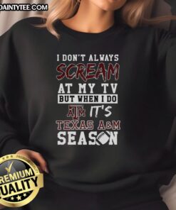 Texas A&M Aggies sweatshirt for NCAA football lovers, perfect for cheering and staying cozy during game day.