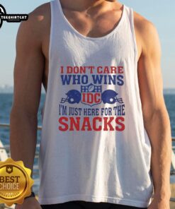 Hot I Don't Care Who Wins NFL Tank Top featuring IDC logo, perfect for game day snacks and sports fans.