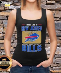 Buffalo Bills football flag tank top showcasing team pride, perfect for game day in New Jersey.