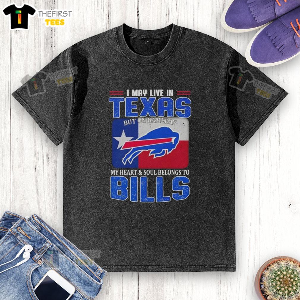 hot-i-may-live-in-texas-but-on-gameday-my-heart-and-soul-belongs-to-buffalo-bills-football-flag-washed-t-shirt Buffalo Bills football flag washed t-shirt, perfect for game day, showcasing team spirit while living in Texas.