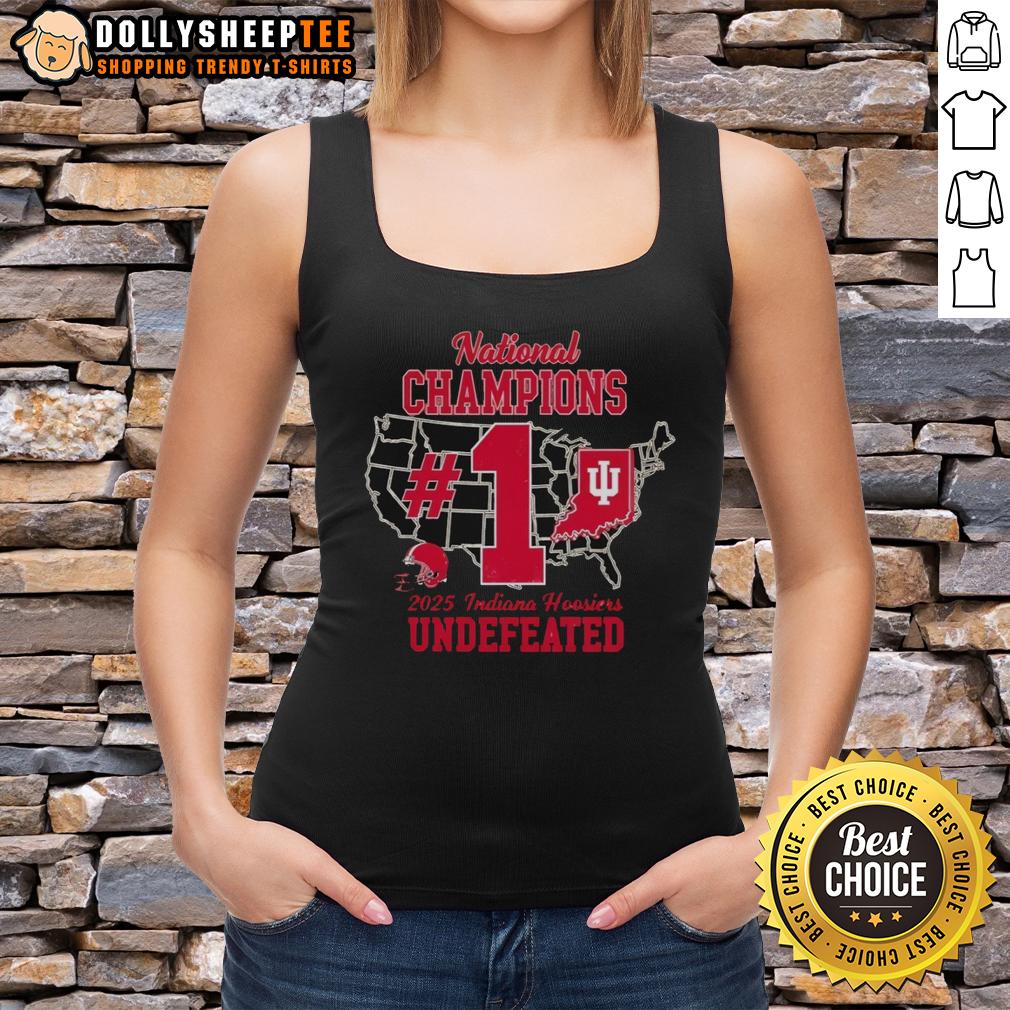 Hot Indiana Hoosiers 2025 National Champions Iu Football Number One Tank Top Hot Indiana Hoosiers 2025 National Champions IU Football Number One Tank Top showcasing team pride and style.