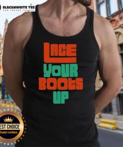 Hot Lace Your Boots Up Miami Hurricanes Tank Top featuring vibrant team colors and stylish design for fans.
