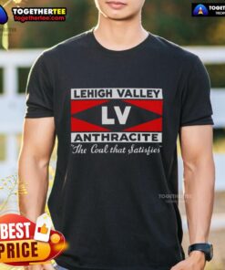 Hot Lehigh Valley Anthracite T-Shirt showcasing vintage coal graphics, perfect for coal enthusiasts and casual wear.