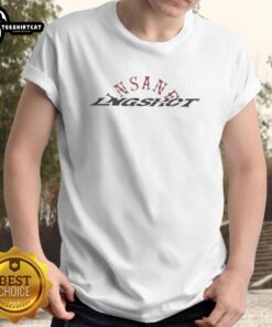 Alt Text: Hot Lngshot X Insane Logo T-Shirt featuring a bold graphic design and vibrant colors, perfect for streetwear enthusiasts.