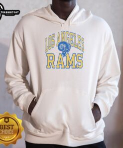 Hot Los Angeles Rams Arch Hoodie in team colors, perfect for fans showing support at games or casual wear.