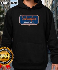 Stylish Hot Matthew Schaefer Hockey Hoodie in black, perfect for sports fans and casual wear enthusiasts.