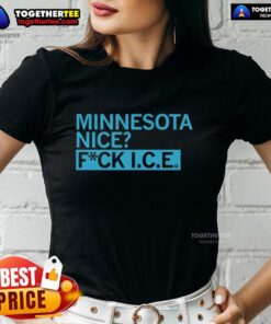 Alt Text: Hot Minnesota Awesome Fck I.C.E. Ladies Tee, featuring bold graphic design on a stylish women's t-shirt.