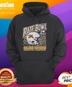 Hot Minnesota Golden Gophers 2025 Rate Bowl hoodie featuring a helmet design, perfect for fans in Phoenix, Arizona.