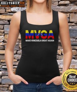 Hot MVGA Make Venezuela Great Again tank top featuring bold lettering and stylish design, perfect for casual wear.