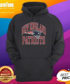 Hot New England Patriots Arch Hoodie in navy, featuring team logo and stylish design for fans.