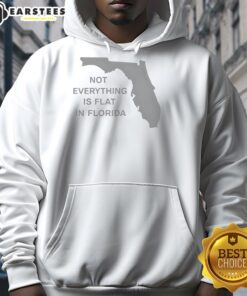 Florida State hoodie featuring a stylish design with 'Hot Not Everything Is Flat' slogan, perfect for casual wear.