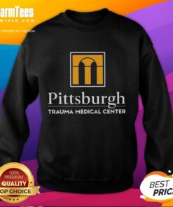 Hot Pittsburgh Trauma Medical Center logo sweatshirt in stylish design, perfect for supporters and healthcare professionals.