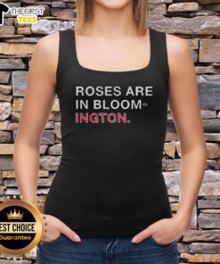Hot Roses in Bloomington, Indiana, featuring Hoosiers Football Rose Bowl 2025 tank top design in vibrant colors.