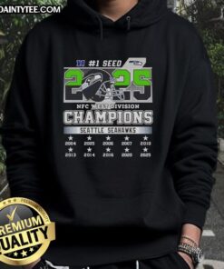 Hot Seattle Seahawks NFC West Division Champions 1 Seed Hoodie in vibrant colors, perfect for fans and collectors.