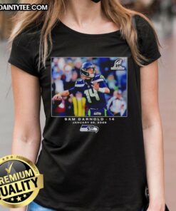 Hot Seattle Seahawks Sam Darnold NFL Flash Features Week 21 Ladies Tee showcasing team spirit and stylish design.