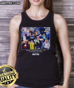 Hot Seattle Seahawks Sam Darnold NFL Flash Features Week 21 tank top showcasing team spirit and style.