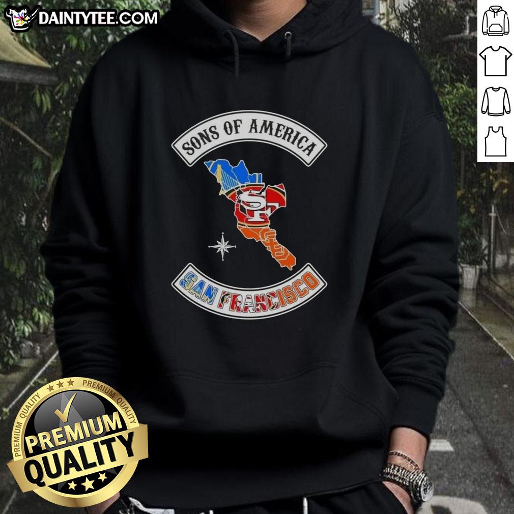 hot-son-of-america-san-francisco-map-sports-logos-combine-hoodie Hot Son of America San Francisco Map hoodie featuring sports logos, perfect for fans and stylish streetwear.