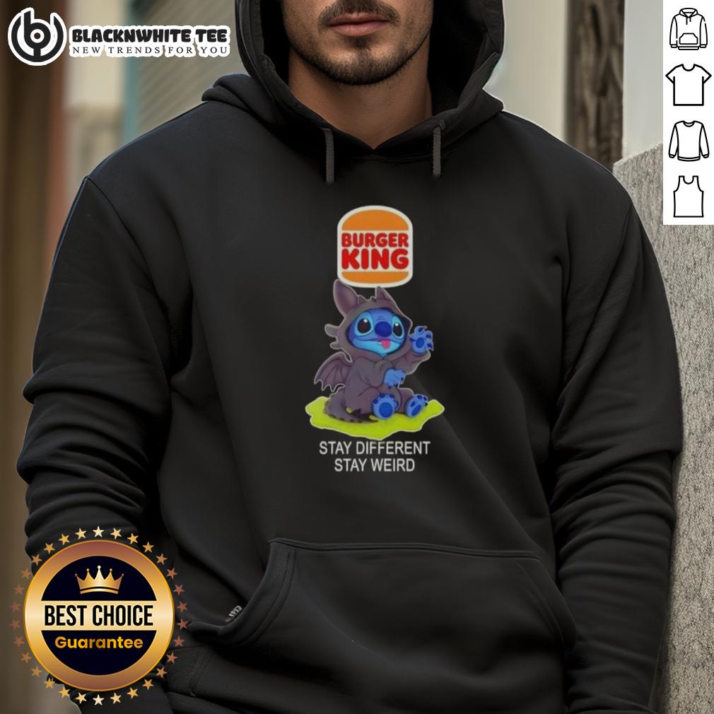 Hot Stitch Cosplay Toothless X Burger King Stay Different Stay Weird Hoodie Hot Stitch Cosplay Toothless X Burger King Stay Different Stay Weird Hoodie featuring vibrant design and unique style.
