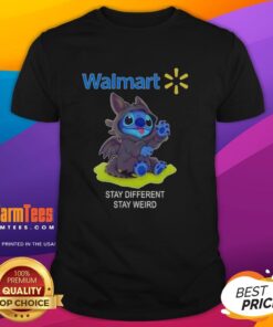 Hot Stitch Cosplay Toothless X Walmart Stay Different Stay Weird T-Shirt featuring a vibrant Toothless design.