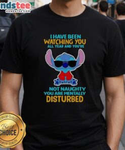Hot Stitch 'I Have Been Watching You All Year' T-Shirt, perfect for those who appreciate unique and edgy graphic tees.