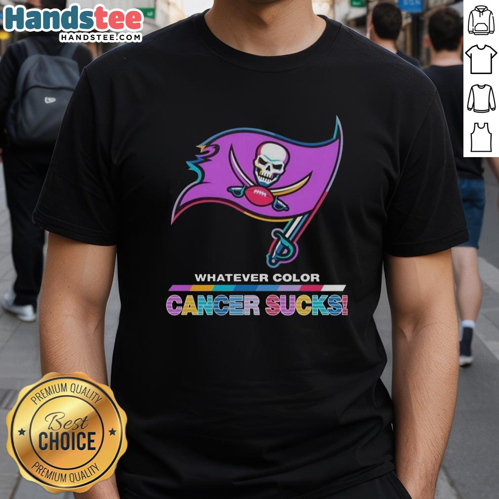 hot-tampa-bay-buccaneers-football-whatever-color-cancer-sucks-logo-colors-t-shirt-1 Hot Tampa Bay Buccaneers Football 'Cancer Sucks' T-Shirt in vibrant colors, perfect for fans supporting cancer awareness.