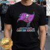 Hot Tampa Bay Buccaneers Football 'Cancer Sucks' T-Shirt in vibrant colors, perfect for fans supporting cancer awareness.