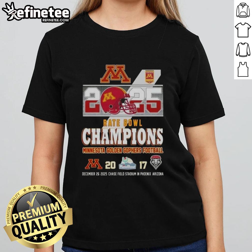 nice-2025-rate-bowl-champions-minnesota-golden-gophers-football-chase-field-stadium-ladies-tee 2025 Rate Bowl Champions Minnesota Golden Gophers Football ladies tee at Chase Field Stadium, showcasing team pride.