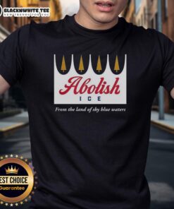 Nice Abolish Ice T-Shirt featuring 'From The Land Of Sky Blue Waters' design, perfect for eco-conscious fashion lovers.