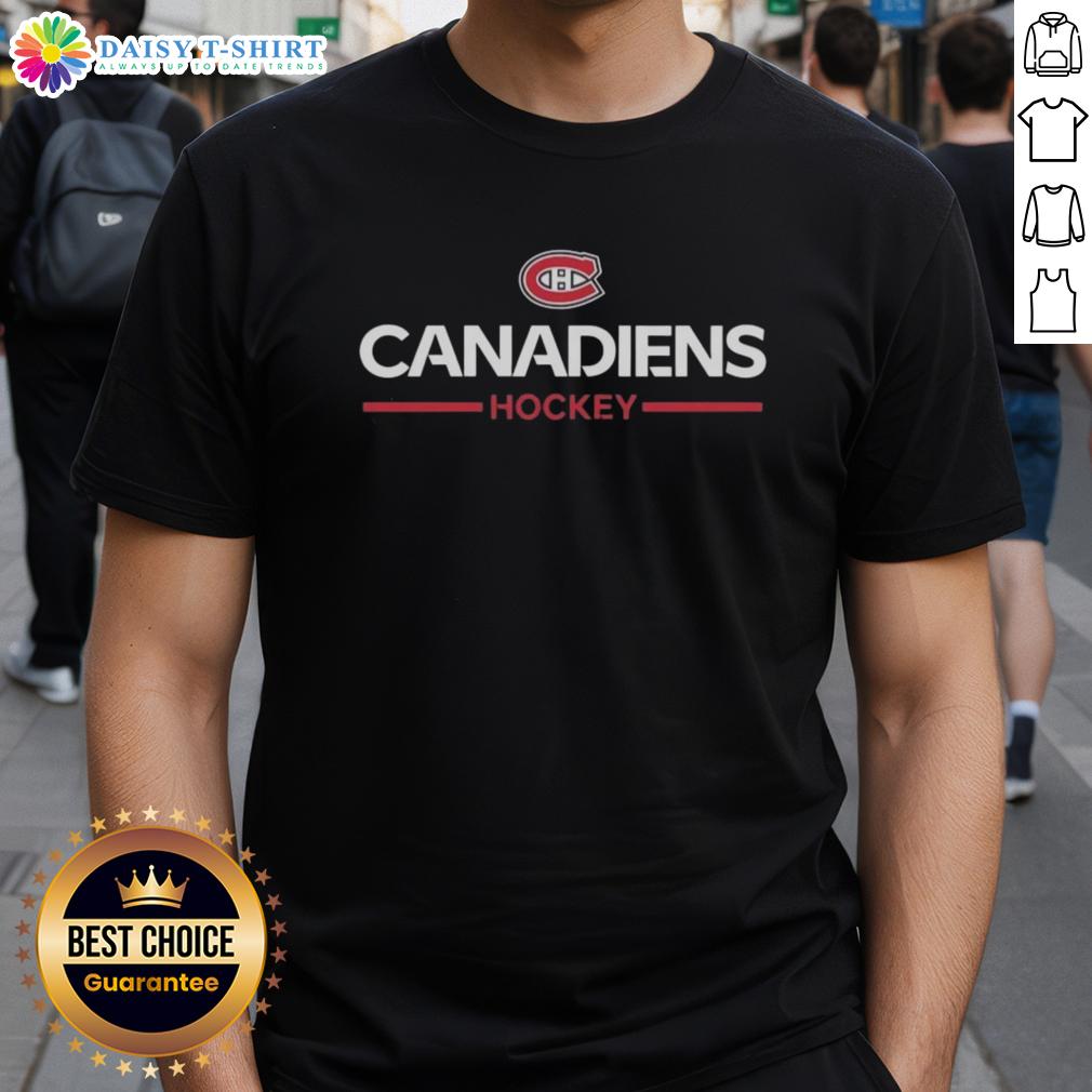 Nice Alexandre Carrier Wearing Montreal Canadiens Hockey T Shirt Nice Alexandre Carrier proudly wearing a Montreal Canadiens hockey t-shirt, showcasing team spirit and style.