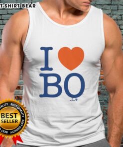Nice Bo Bichette I Heart Bo tank top featuring vibrant graphics and a stylish design for baseball fans.