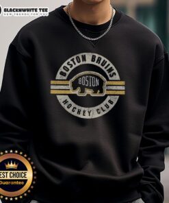Cozy Nice Boston Bruins surround sweatshirt featuring team colors and logo, perfect for fans and chilly days.