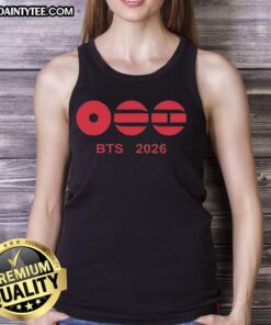 Nice BTS 2026 Comeback tank top featuring vibrant graphics and stylish design for dedicated ARMY fans.