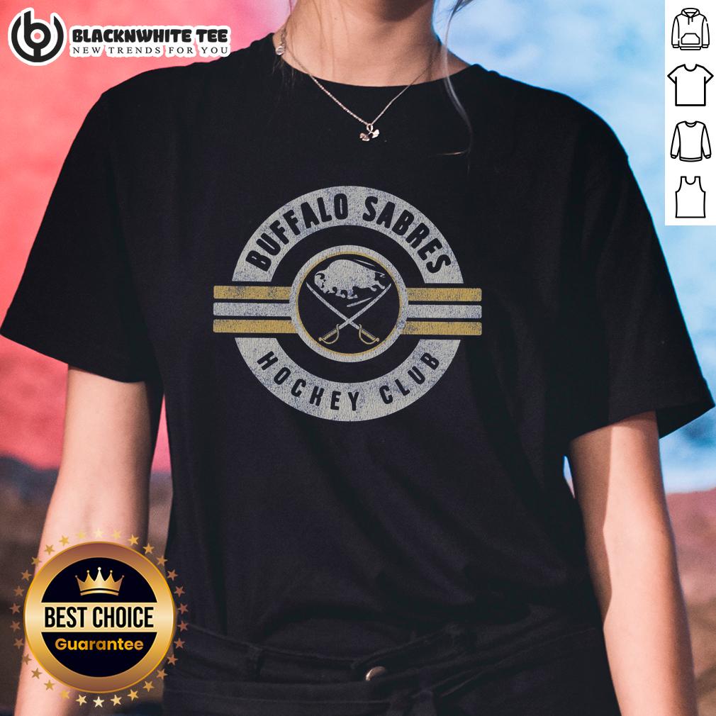 Nice Buffalo Sabres Vintage Surround Ladies Tee Vintage Buffalo Sabres Ladies Tee featuring a stylish surround design for fans of retro hockey apparel.