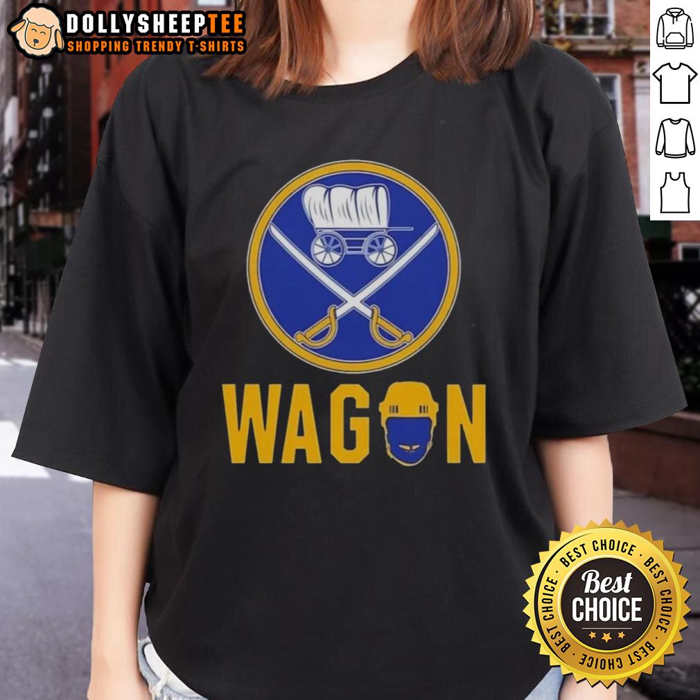 Nice Buffalo Sabres Wagon Logo Ladies Tee Buffalo Sabres wagon logo on a stylish ladies tee, perfect for fans showcasing team spirit and style.