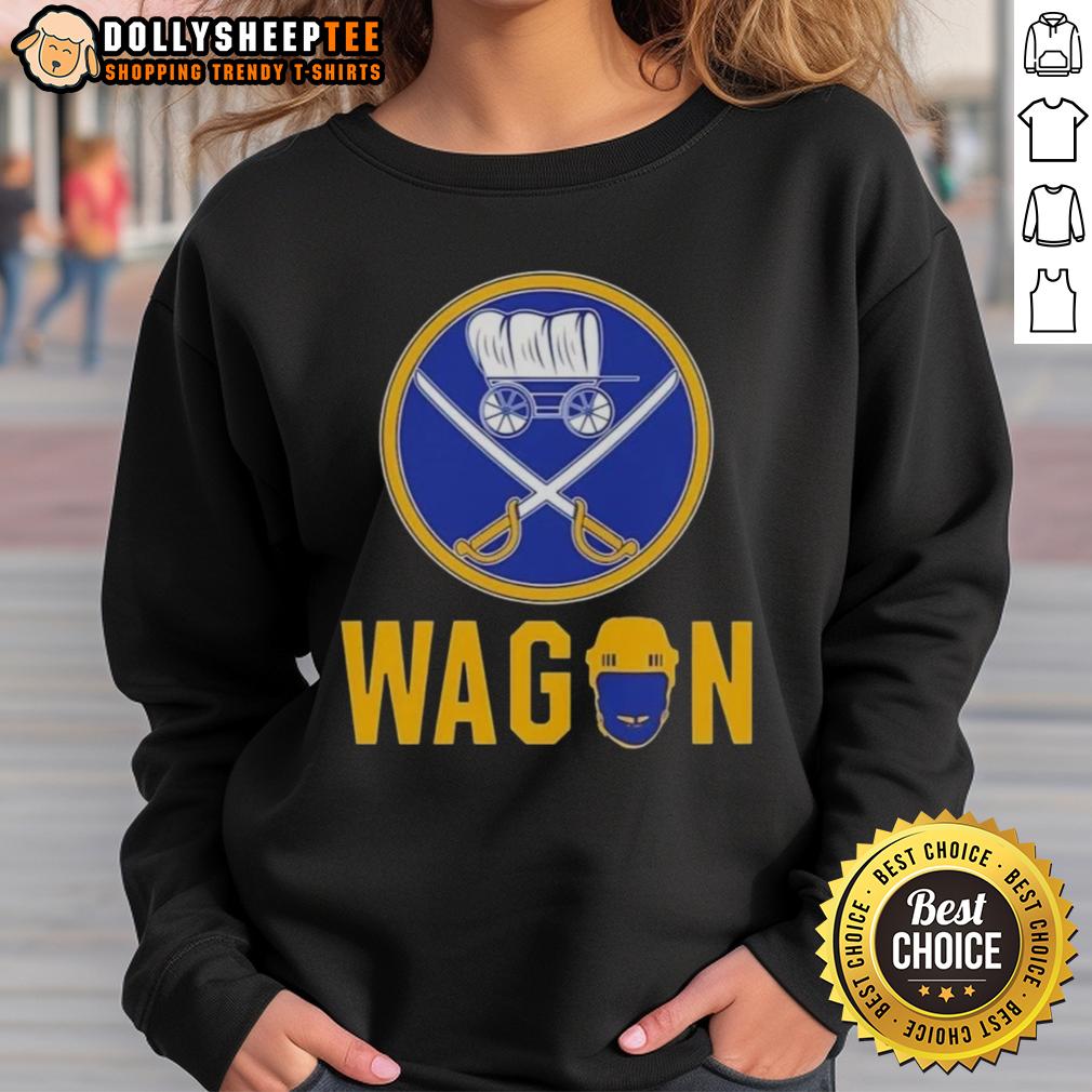 Nice Buffalo Sabres Wagon Logo Sweatshirt Buffalo Sabres wagon logo sweatshirt featuring a stylish design for fans, perfect for game day and casual wear.