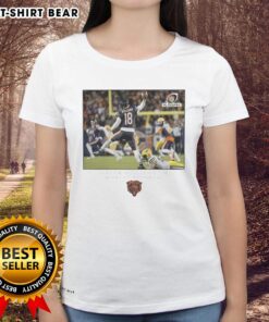 Caleb Williams Chicago Bears NFL Wild Card Ladies Tee featuring stylish design for fans and supporters of the team.