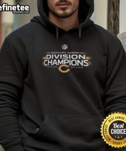 Alt Text: Stylish Chicago Bears NFC East Division Champions 2025 logo hoodie, perfect for fans celebrating their team's success.