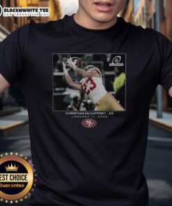 Nice Christian McCaffrey San Francisco 49ers NFL Flash Features Wild Card T-Shirt in vibrant colors, perfect for fans.
