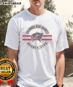 Alt Text: Nice Columbus Blue Jackets Surround T-Shirt featuring team logo and vibrant design, perfect for hockey fans.
