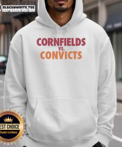 Nice Cornfields vs Convicts hoodie featuring vibrant design, perfect for casual wear and outdoor adventures.