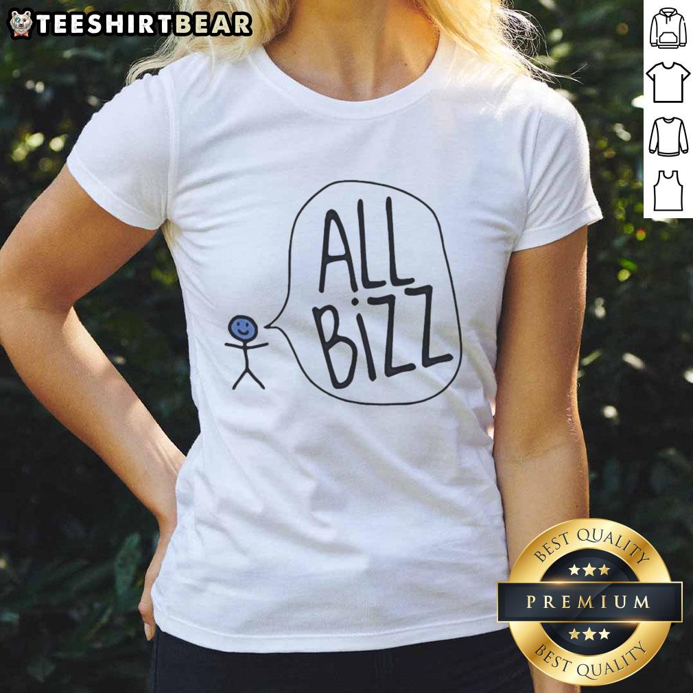 nice-dara-all-bizz-ladies-tee Alt Text: Nice Dara All Bizz Ladies Tee featuring a stylish design perfect for casual wear and empowering women's fashion.